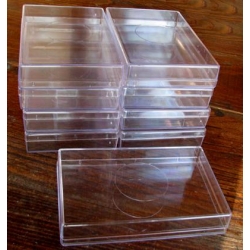 Plastic Box Size 4 Medium Flat. Carton of 9